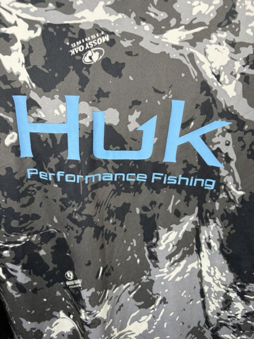 Huk Long Sleeve Camo Mossy Oak Fishing Shirt Size XL NWT Vented Performance - Picture 4 of 10